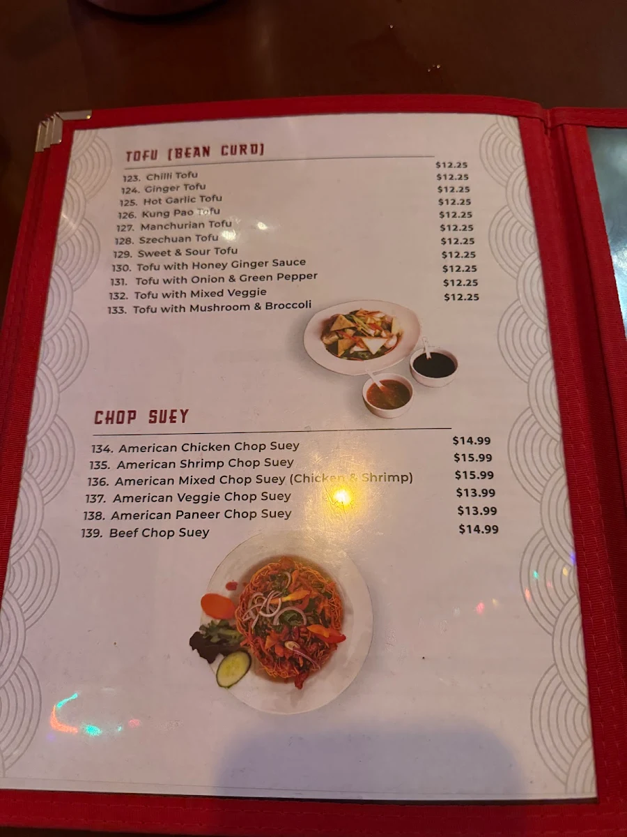 Menu, Everest Hakka House