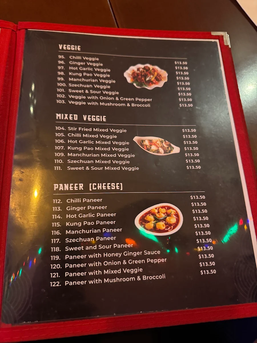 Menu, Everest Hakka House