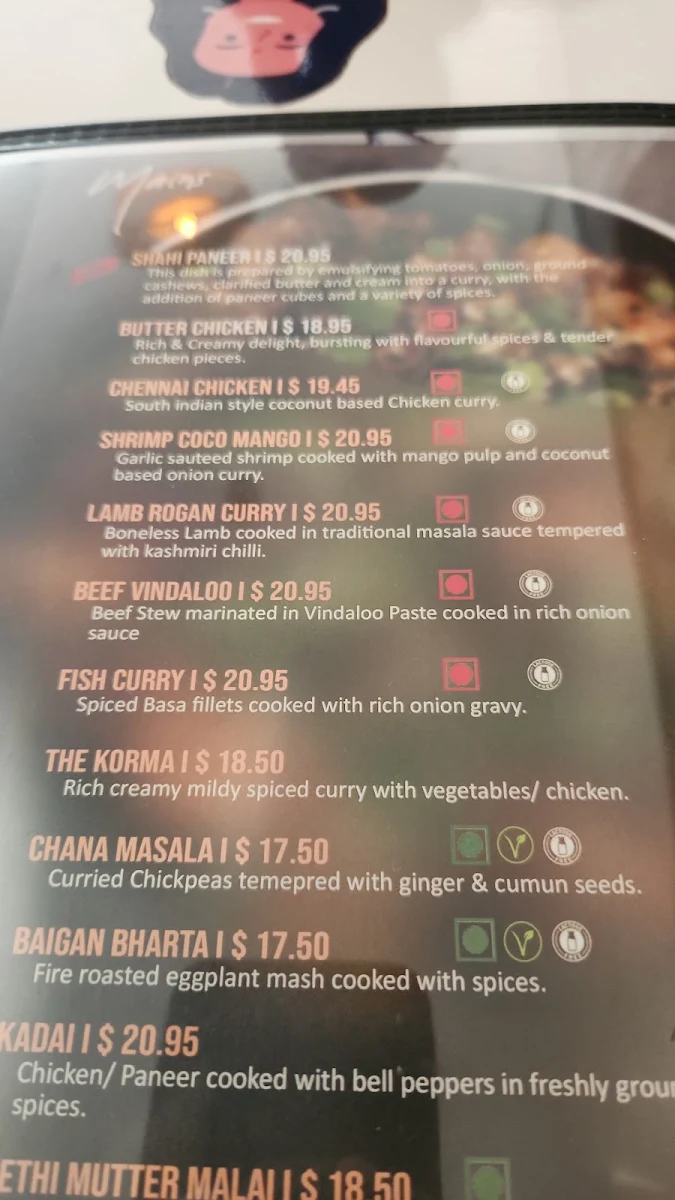 Menu, Port Social By Currywala