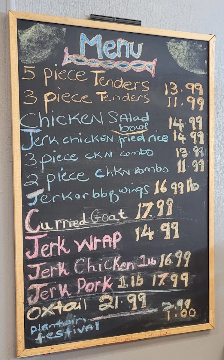 Menu, Spicy Cocina Chicken Hut