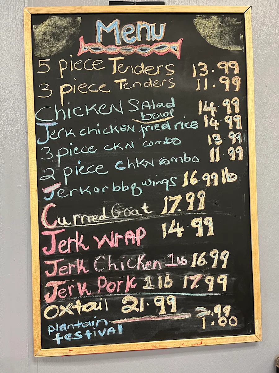 Menu, Spicy Cocina Chicken Hut