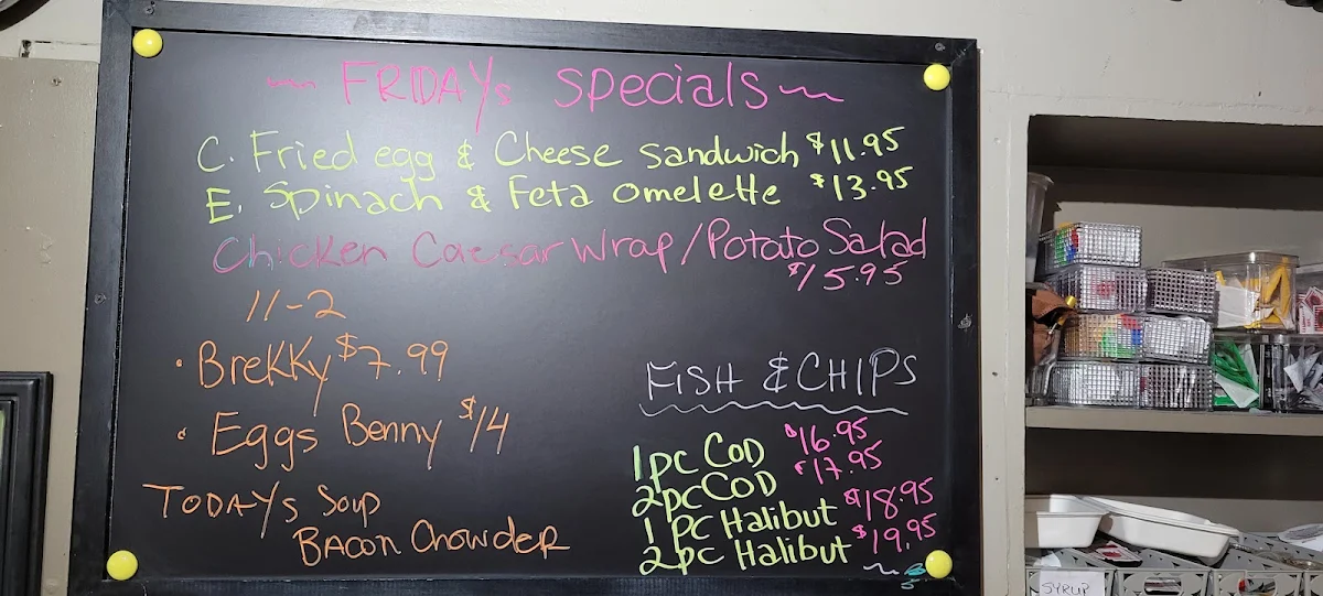 Menu, The Brownsville Pub