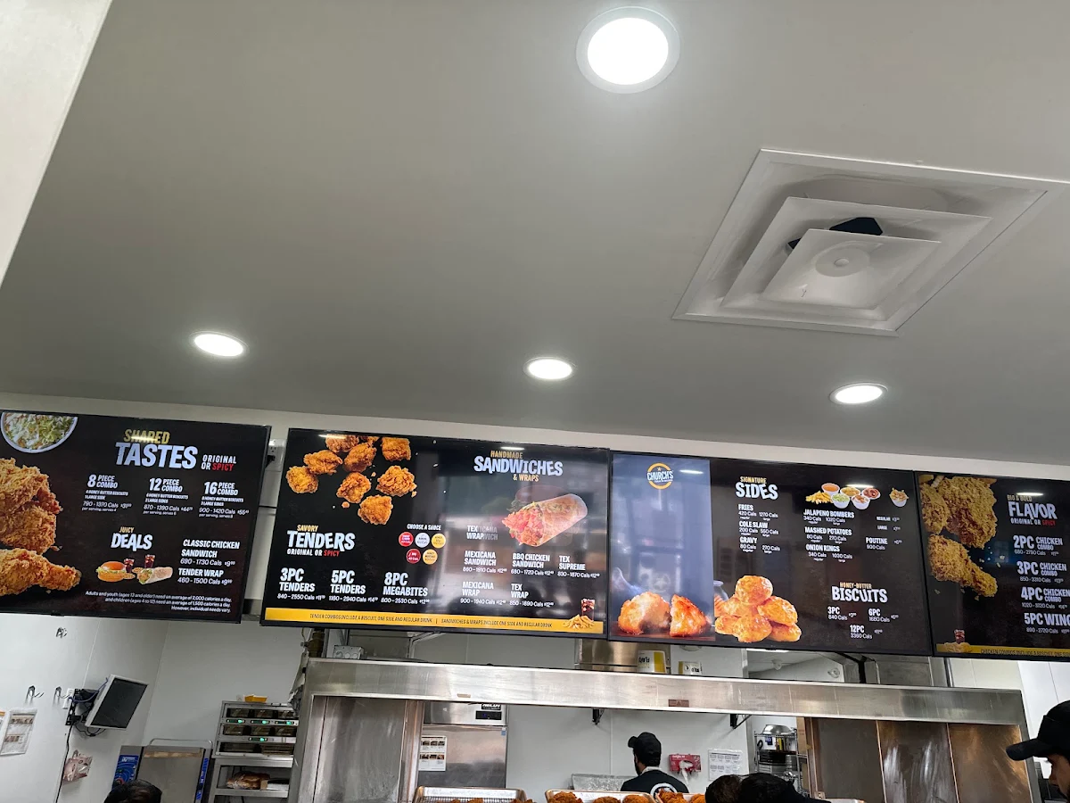 Menu, Church's Texas Chicken