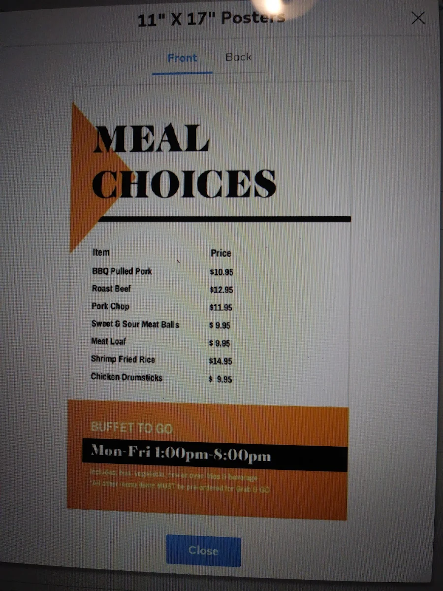 Menu photo 1