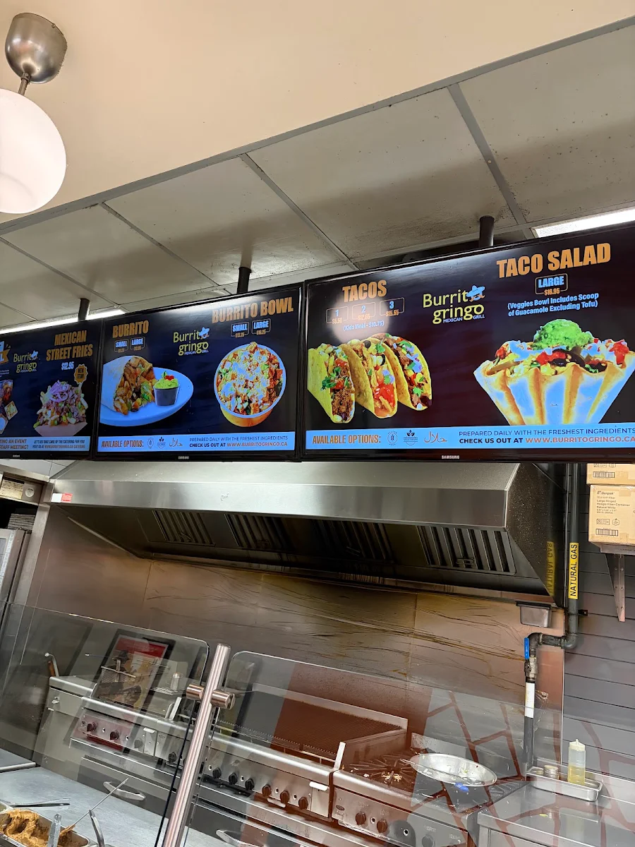 Menu, Burrito Gringo Mexican Grill (Merivale)