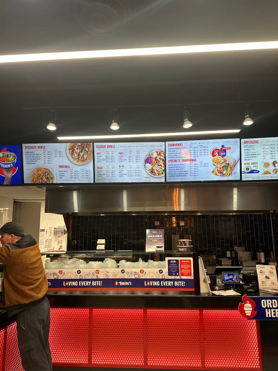 Menu, Tahini's Shawarma