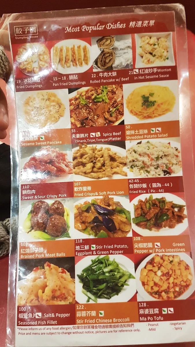 Menu, Dumpling House| Lee's Dumpling House