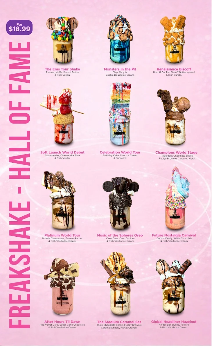 Menu, Holy Shakes Desserts, Cafe & Eatery Delta