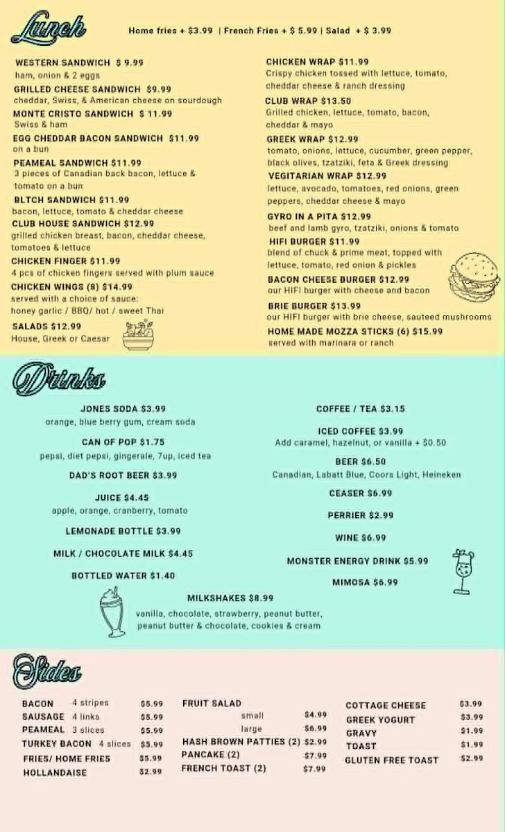 Menu, Campus Hi-Fi