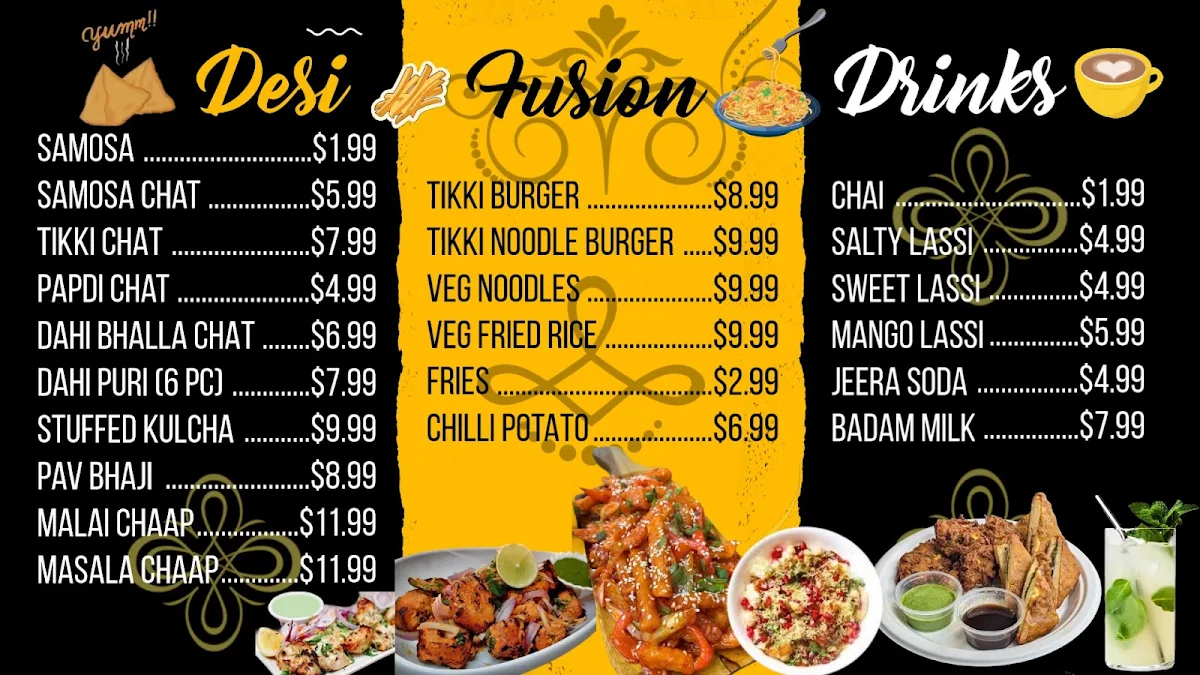 Menu, Village Of India Sweets & Restaurant (Halifax)