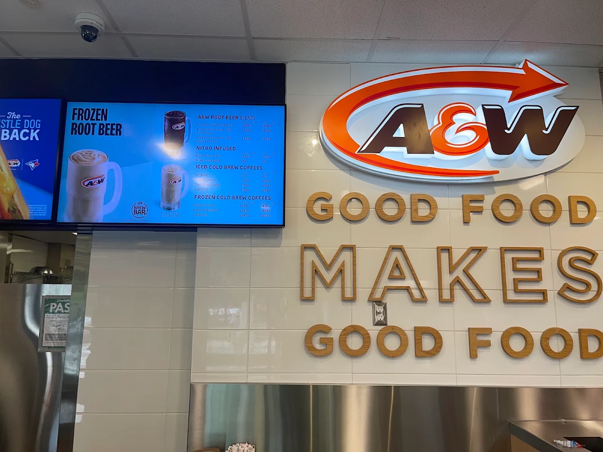 Menu, A&W Canada