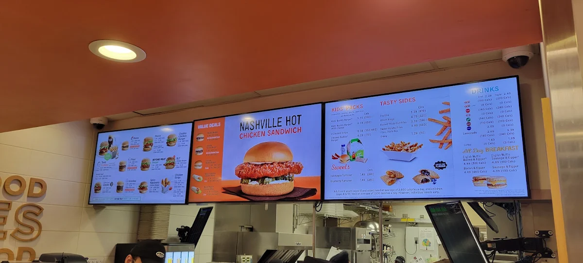 Menu, A&W Canada
