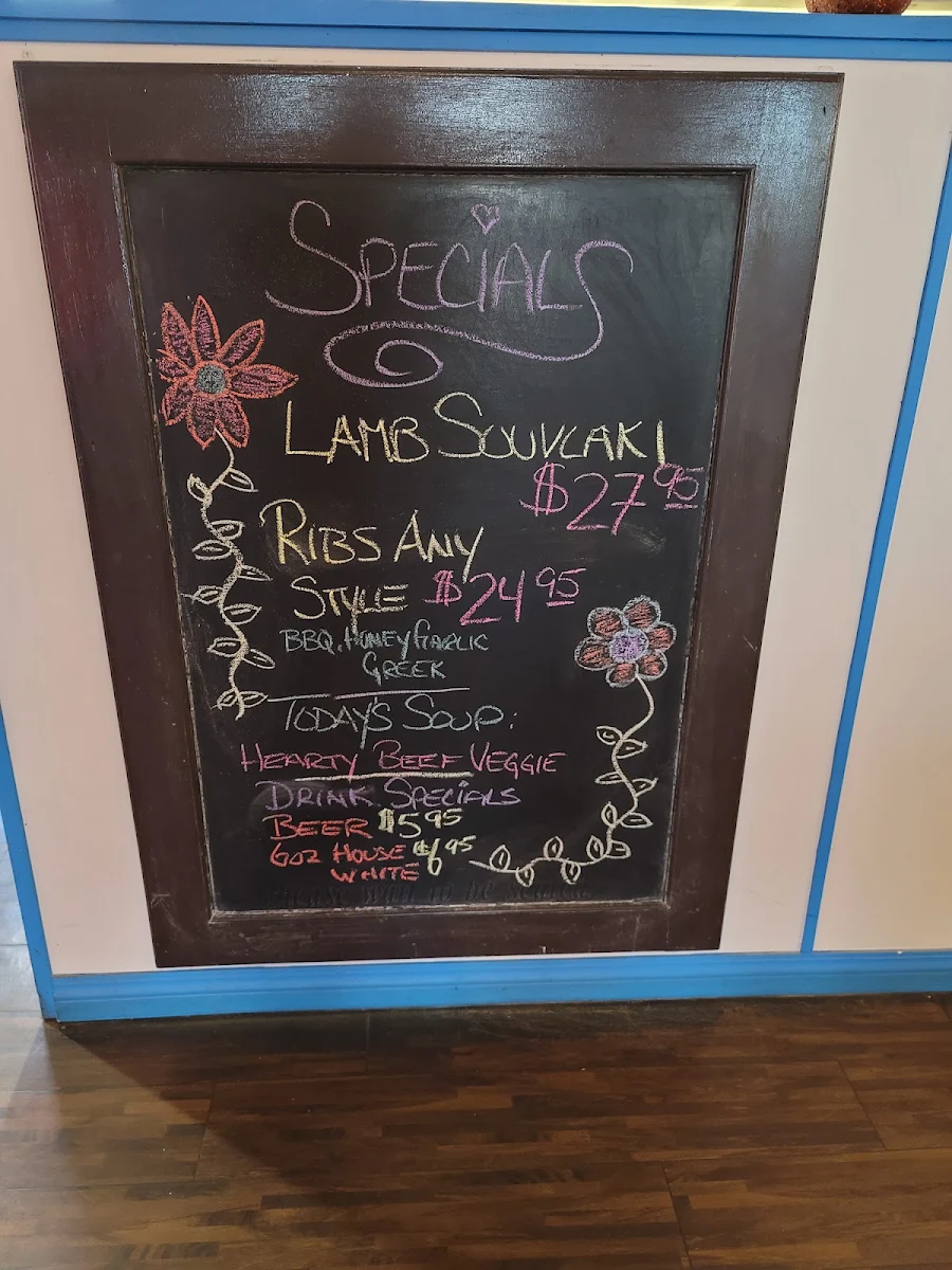 Menu, Bon Voyage Restaurant