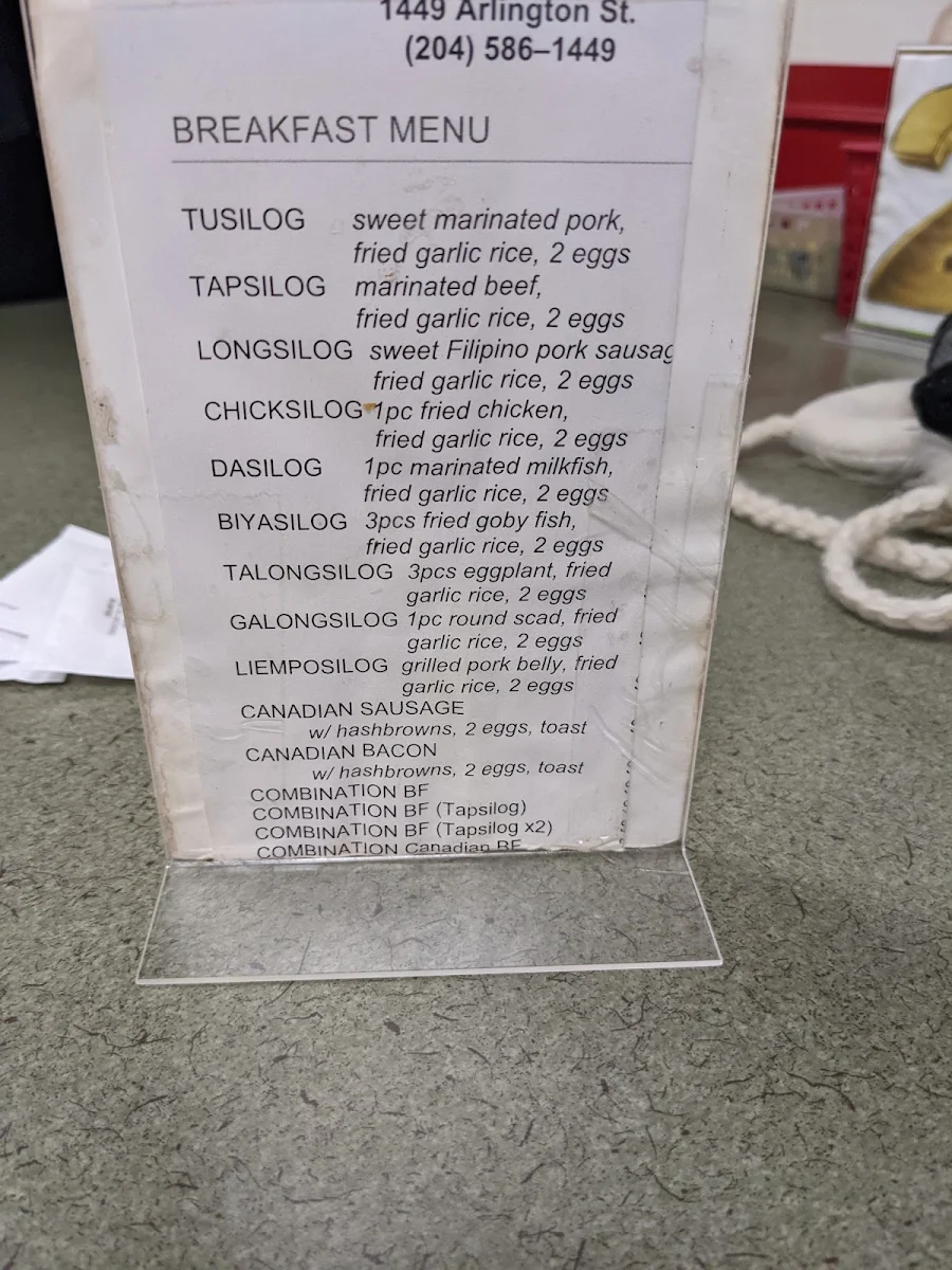 Menu, Kalan Restaurant and Catering Services