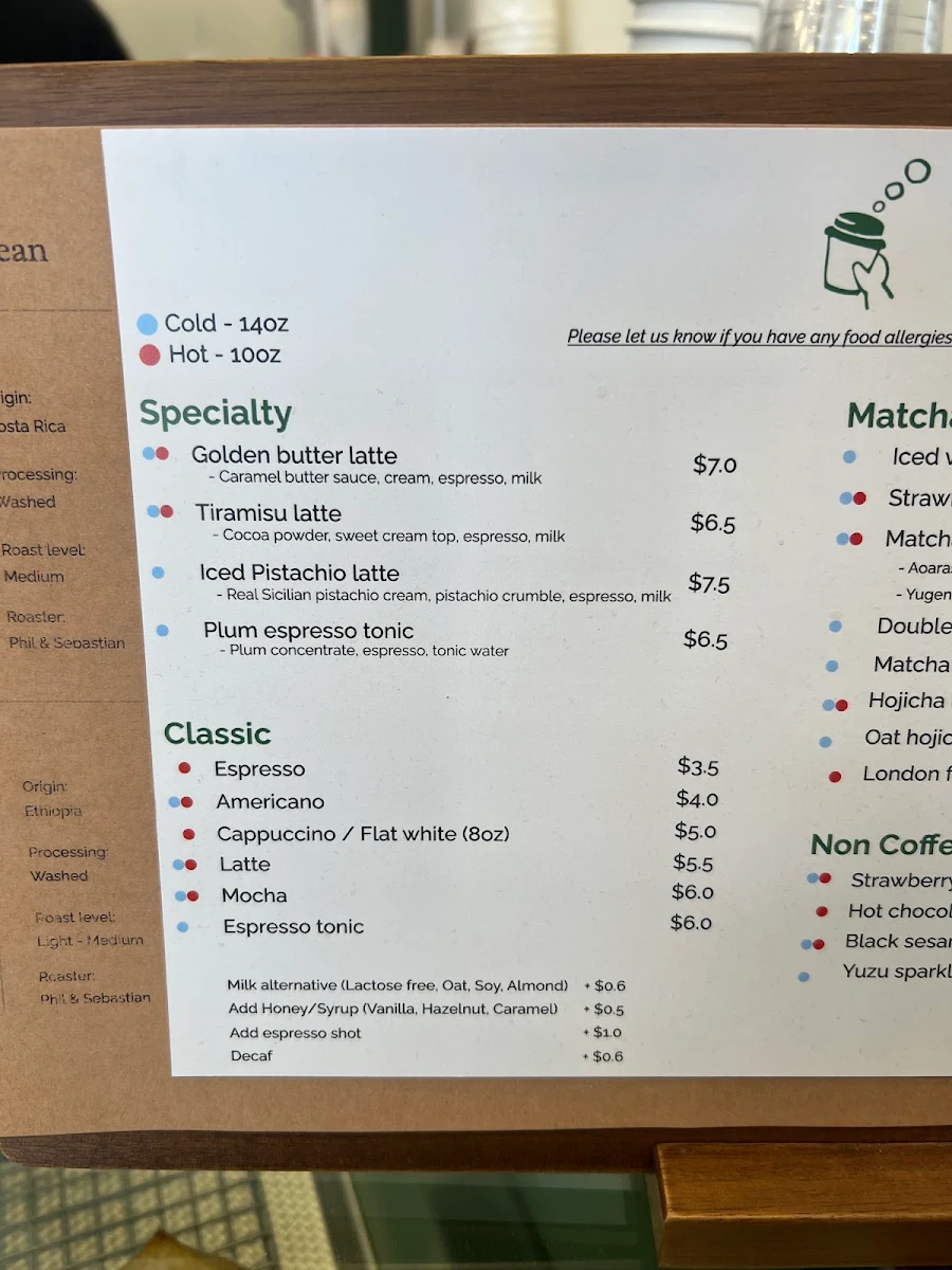 Menu, OUT OF OFFICE COFFEE + BAKERY