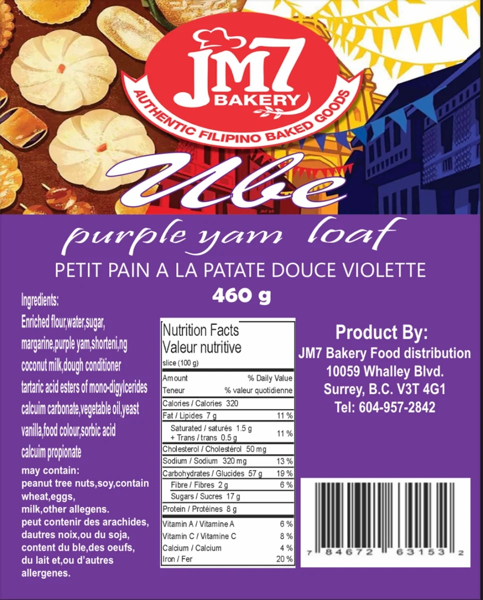 Menu, JM-7 Bakery
