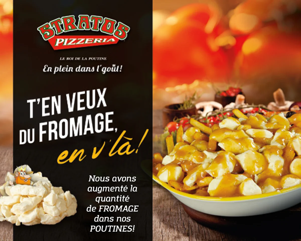 Menu, Stratos Pizzeria