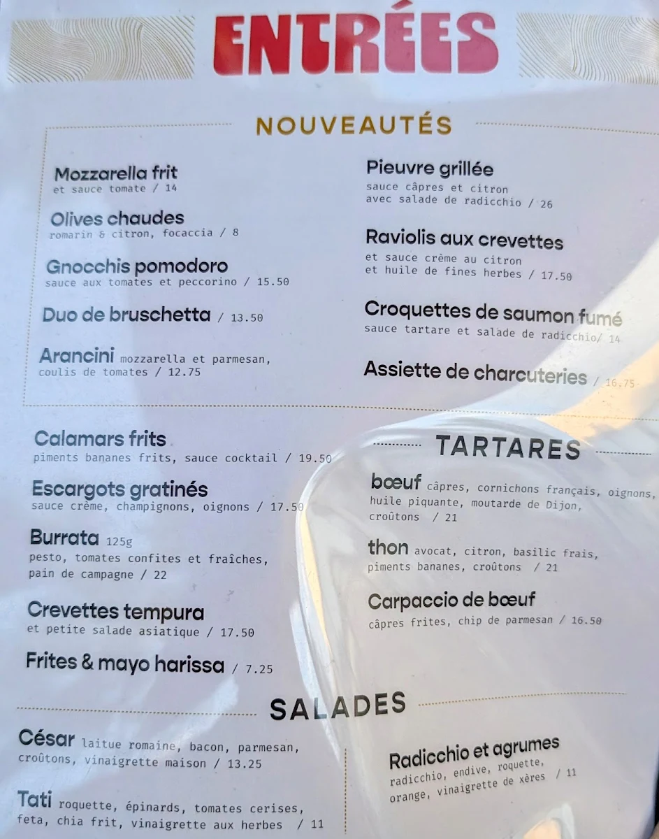 Menu, Toujours Mikes