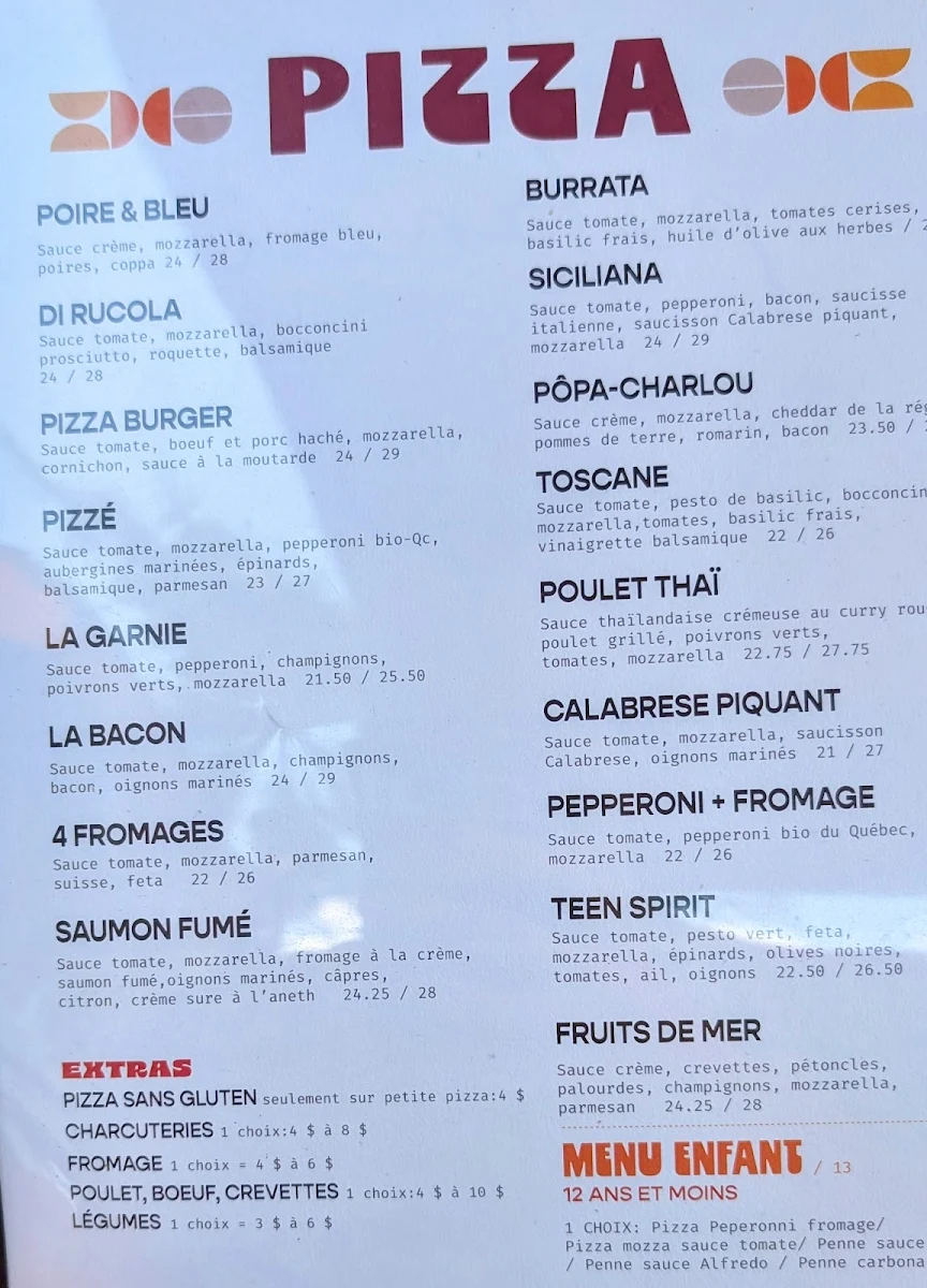 Menu, Toujours Mikes
