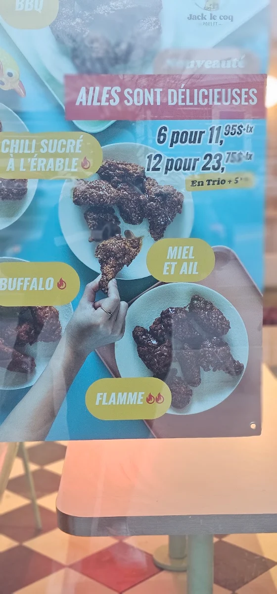 Menu, Jack Le Coq