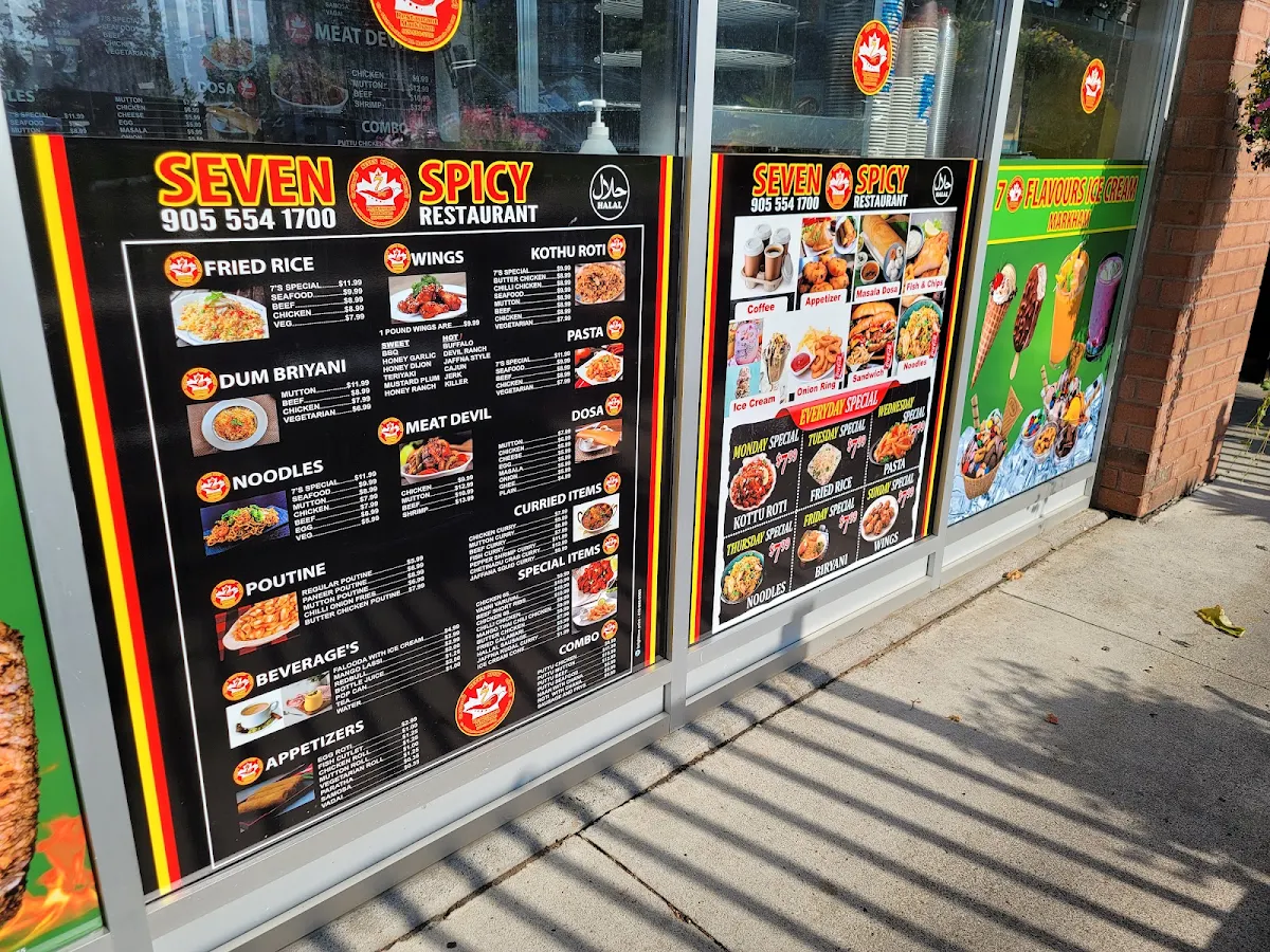 Menu, Seven Spicy