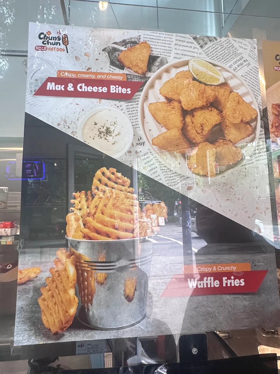 Menu, Chung Chun Rice Hot Dog