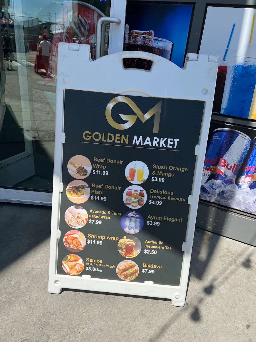 Menu, Golden Market & Food