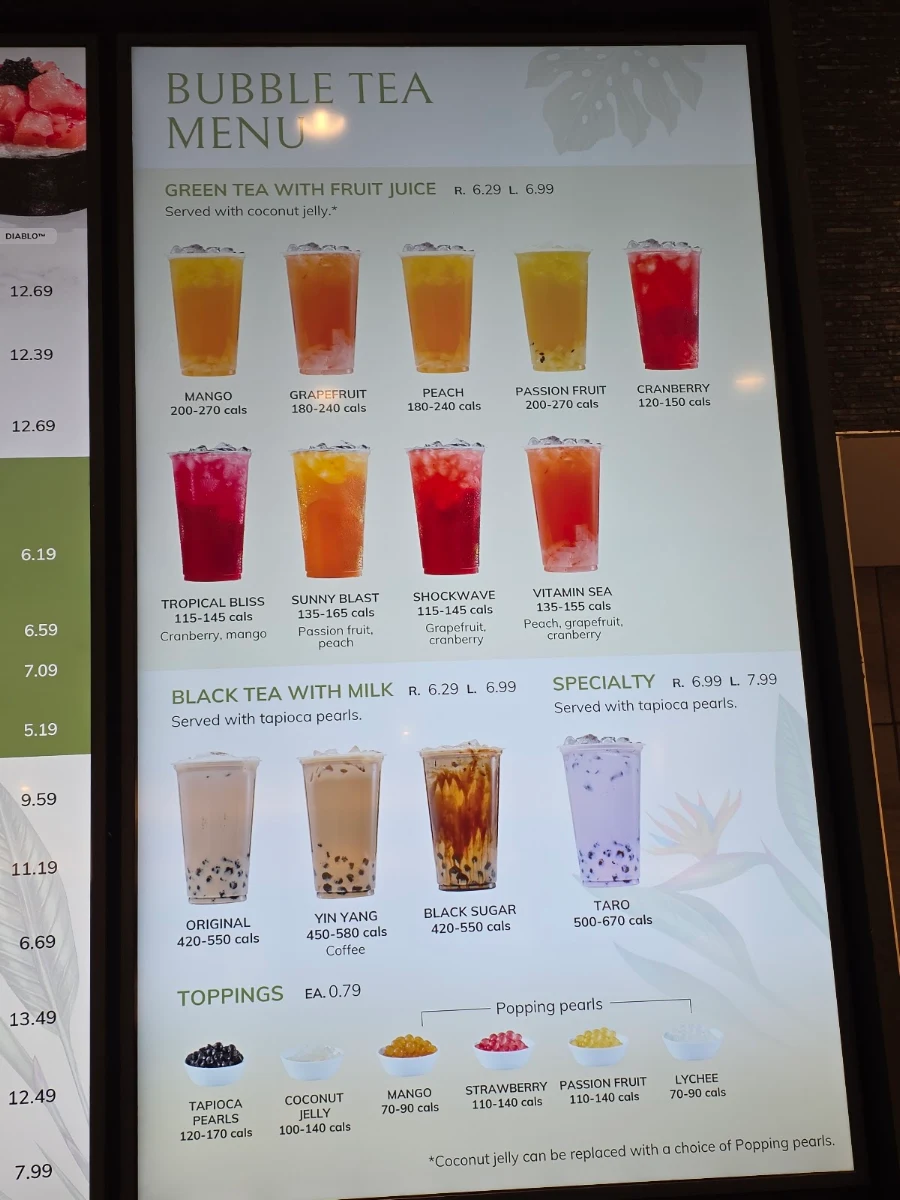 Menu, Poke By Sushi Shop Fairview Mall