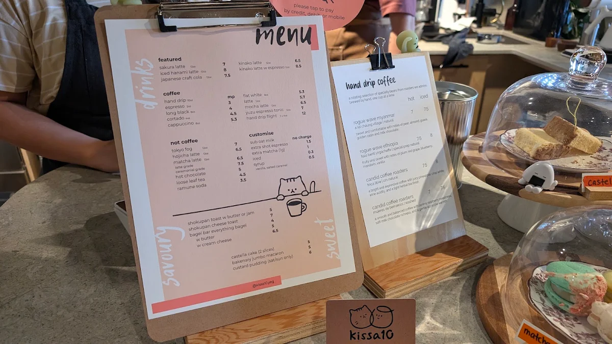 Menu, Kissa10