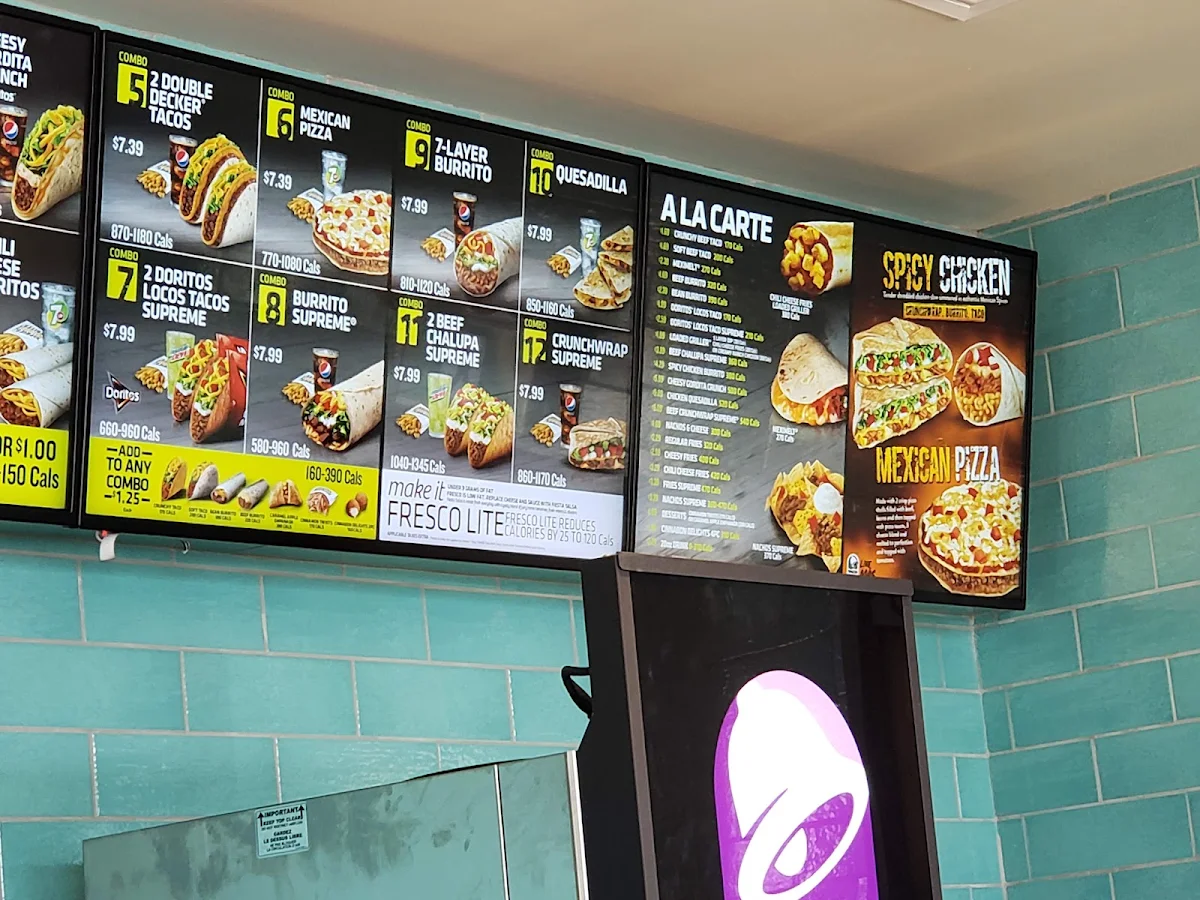Menu, Taco Bell