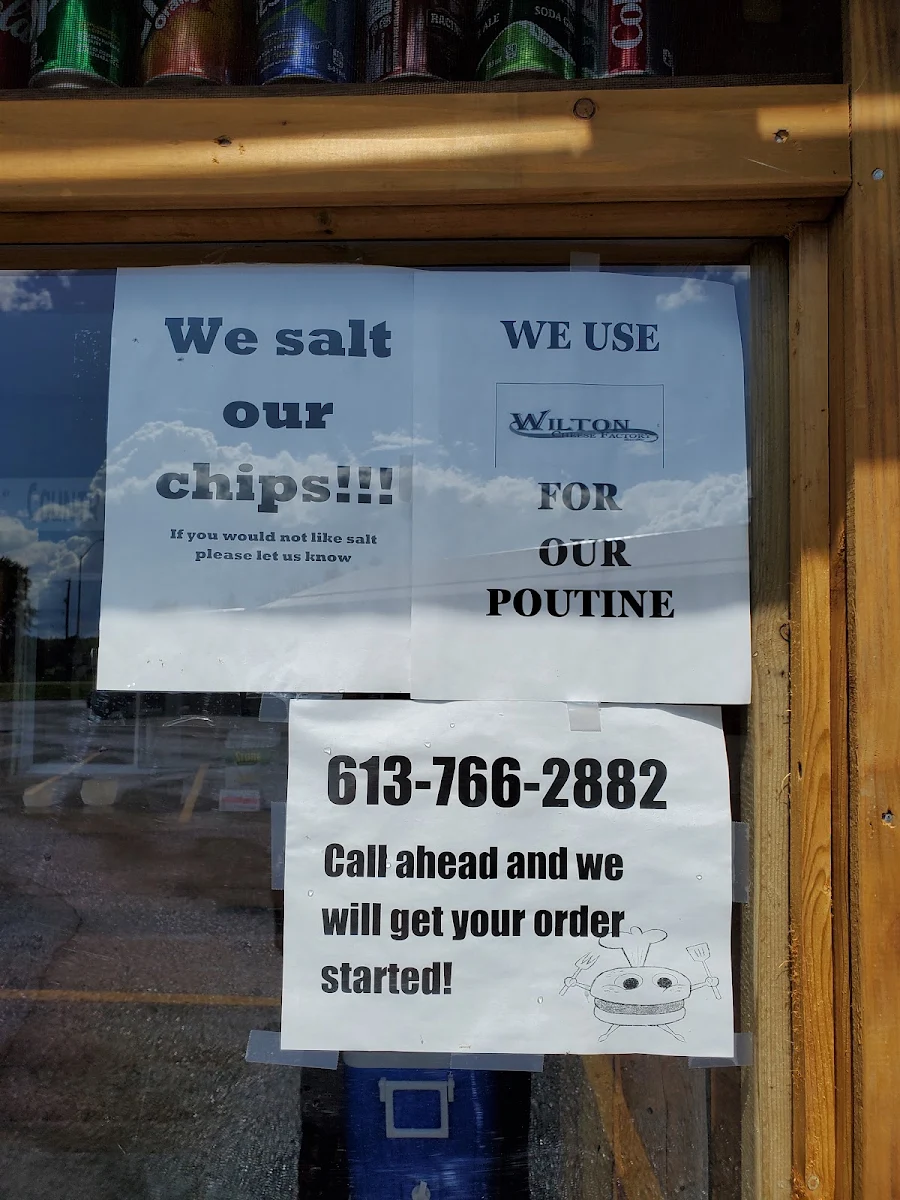 Menu, Beverley Burgers & Fries / The Great Canadian Country Cabin Chip Hut
