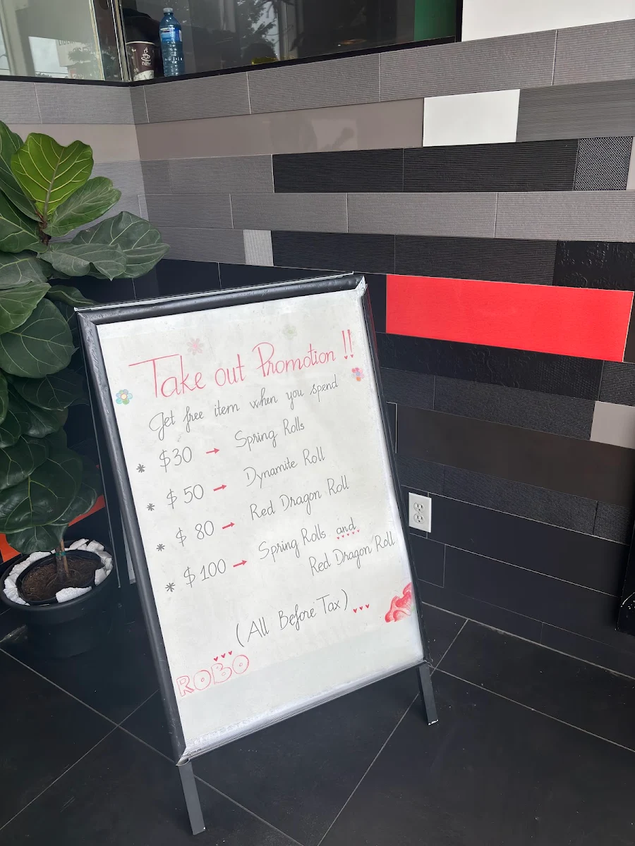 Menu, ROBO SUSHI