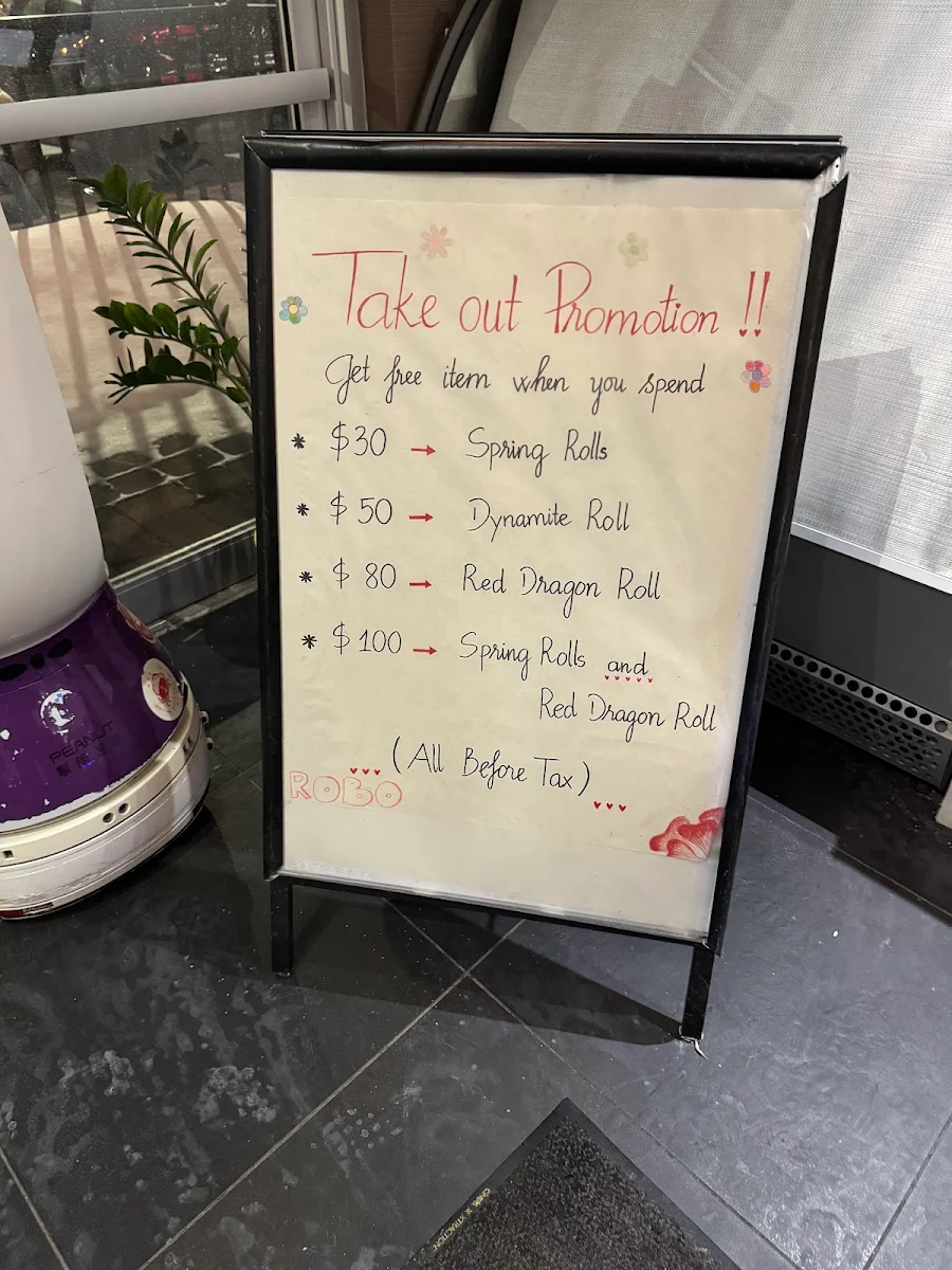 Menu, ROBO SUSHI