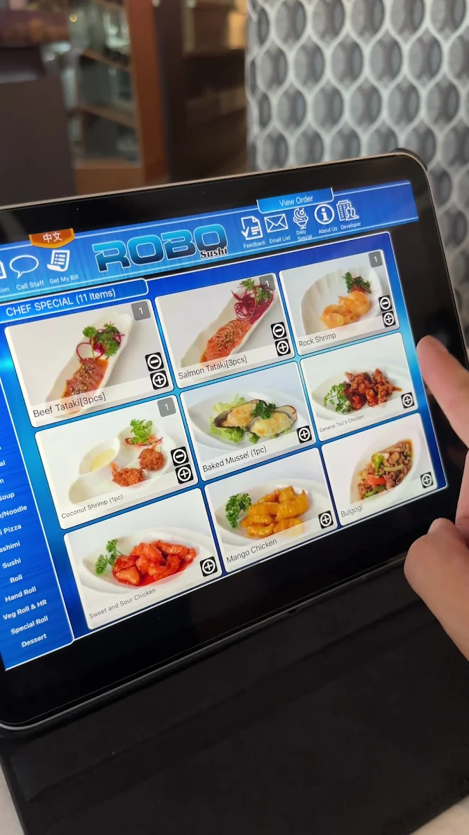 Menu, ROBO SUSHI