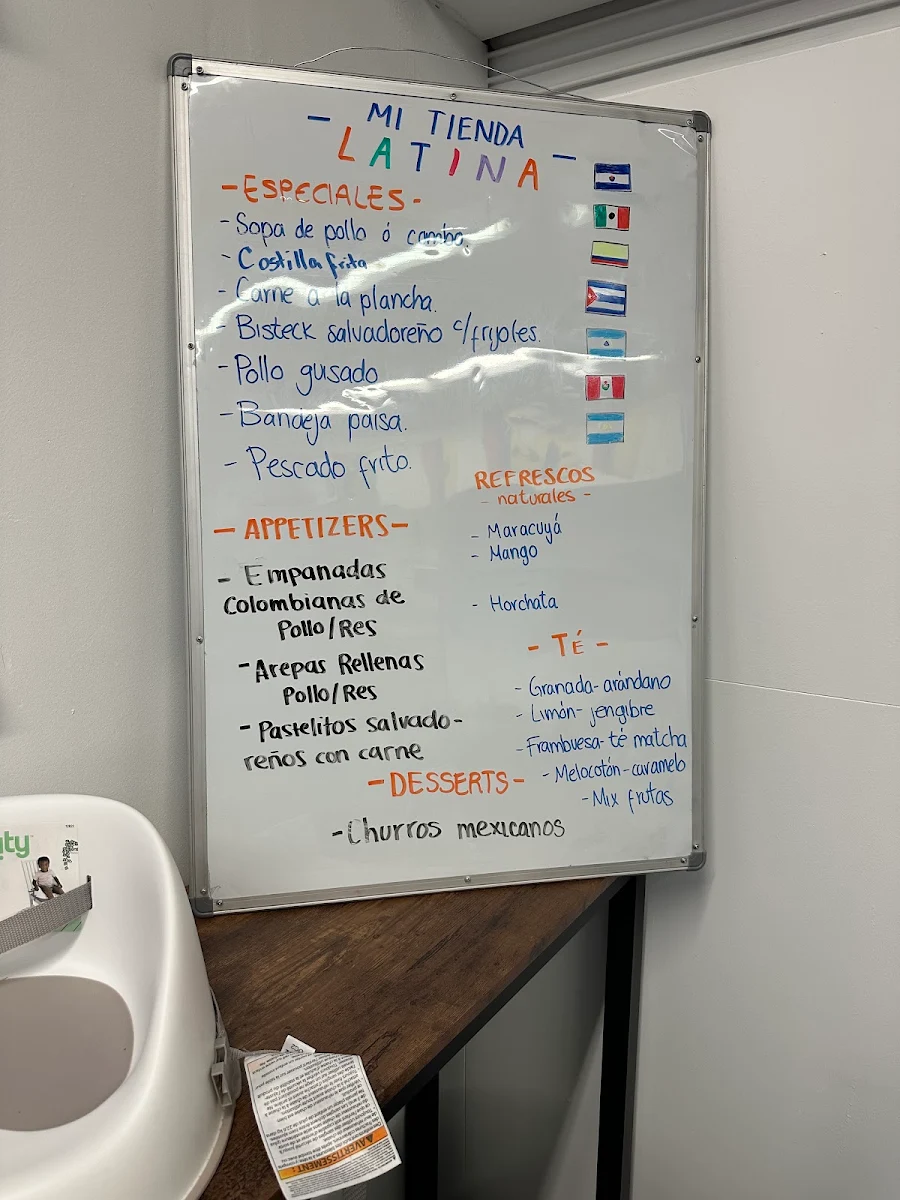 Menu, Mi Tienda Latina