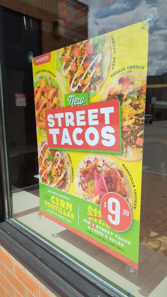 Menu, barBURRITO