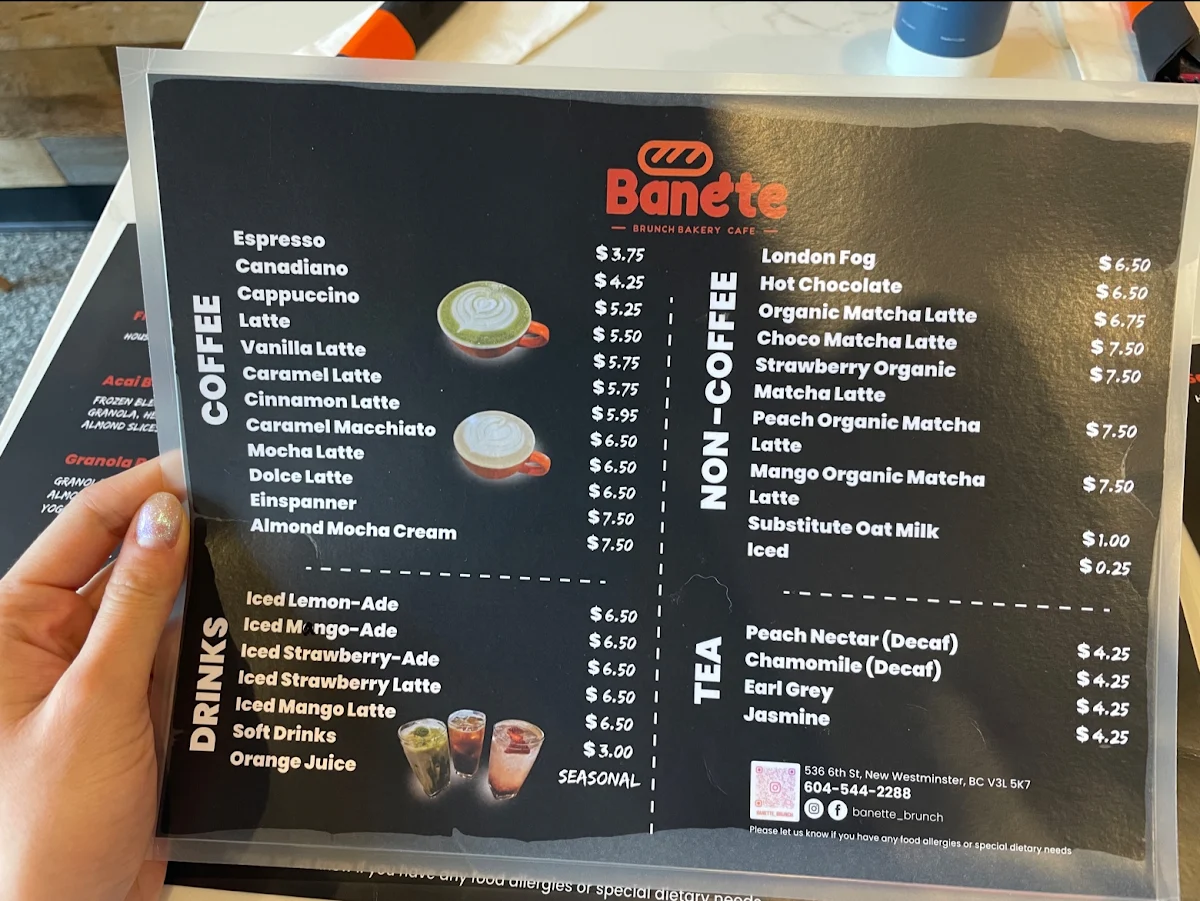 Menu, Banette