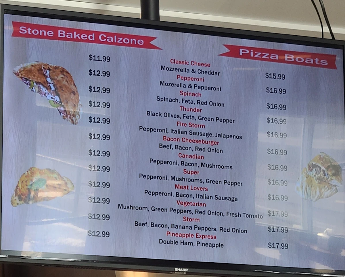 Menu, Rocky's Donair Ltd.