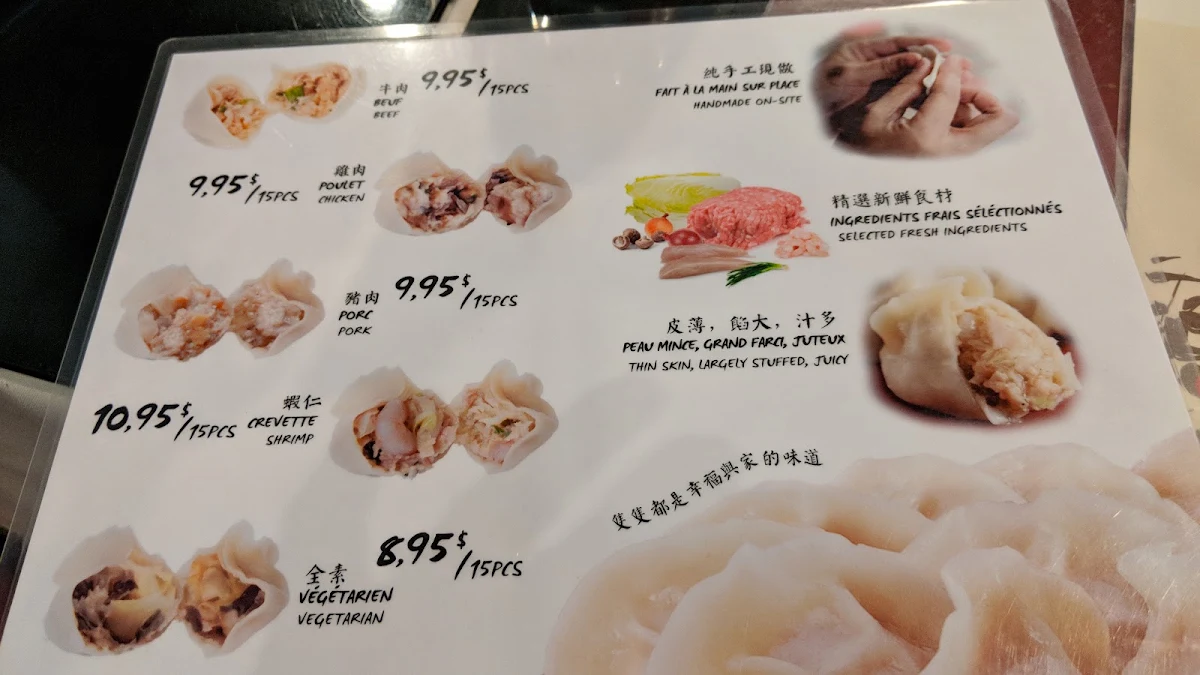 Menu, Restaurant Delicieux