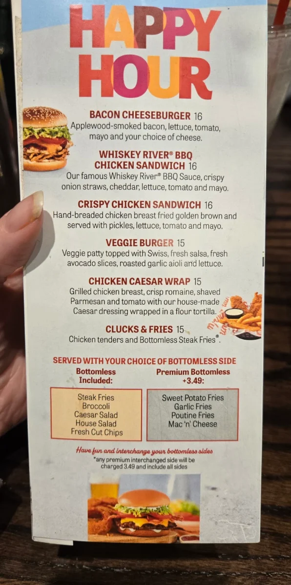 Menu, Red Robin Gourmet Burgers and Brews