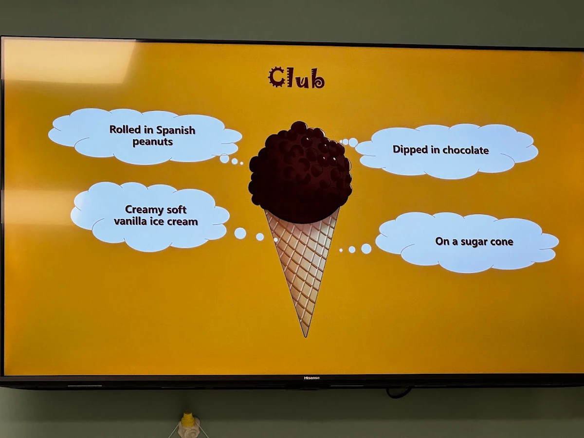 Menu, Banana Boat (Linden Woods)
