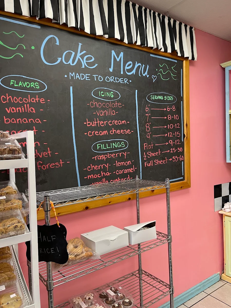 Menu, Schultz Bakery