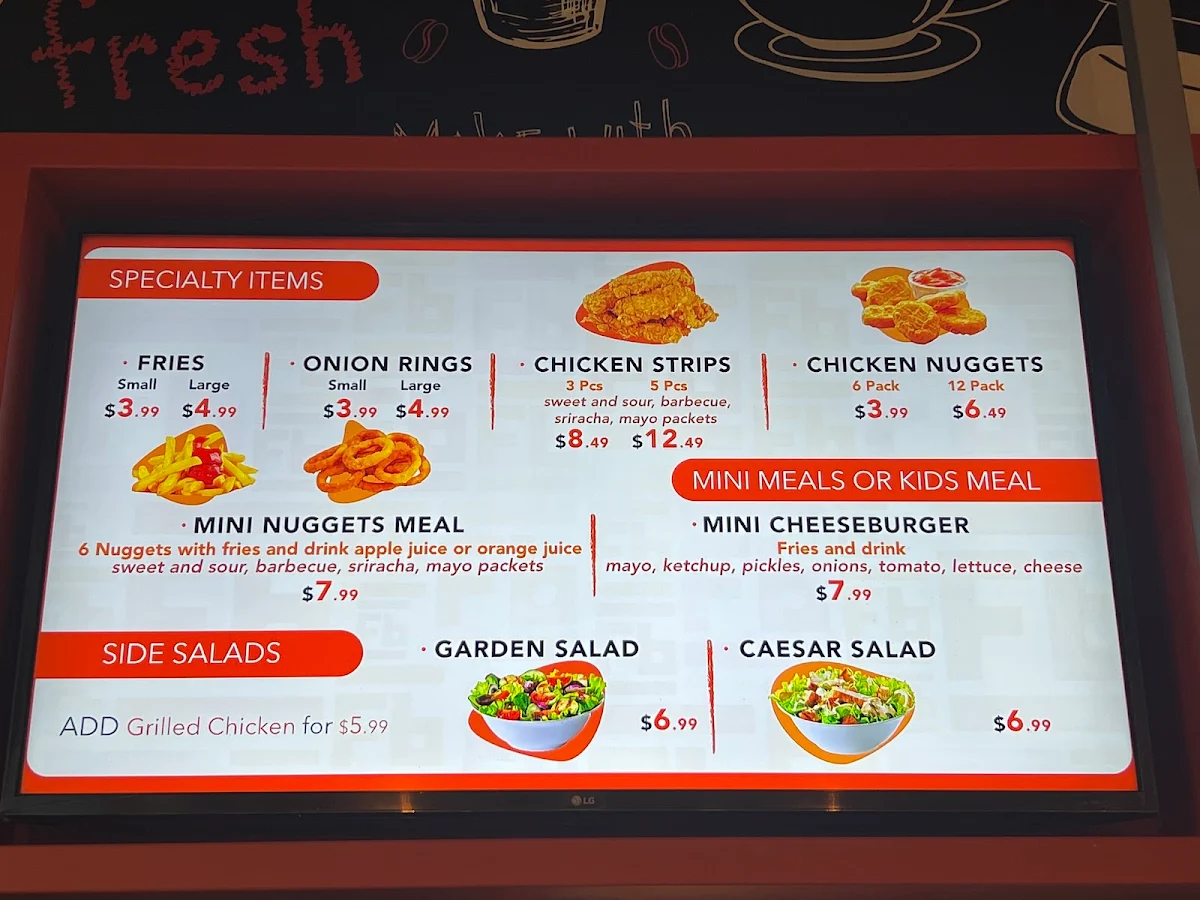 Menu, Fam Burger