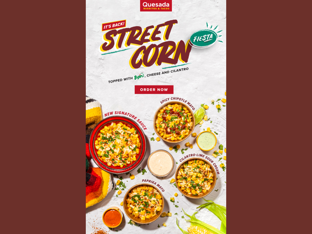 Menu, Quesada Burritos & Tacos