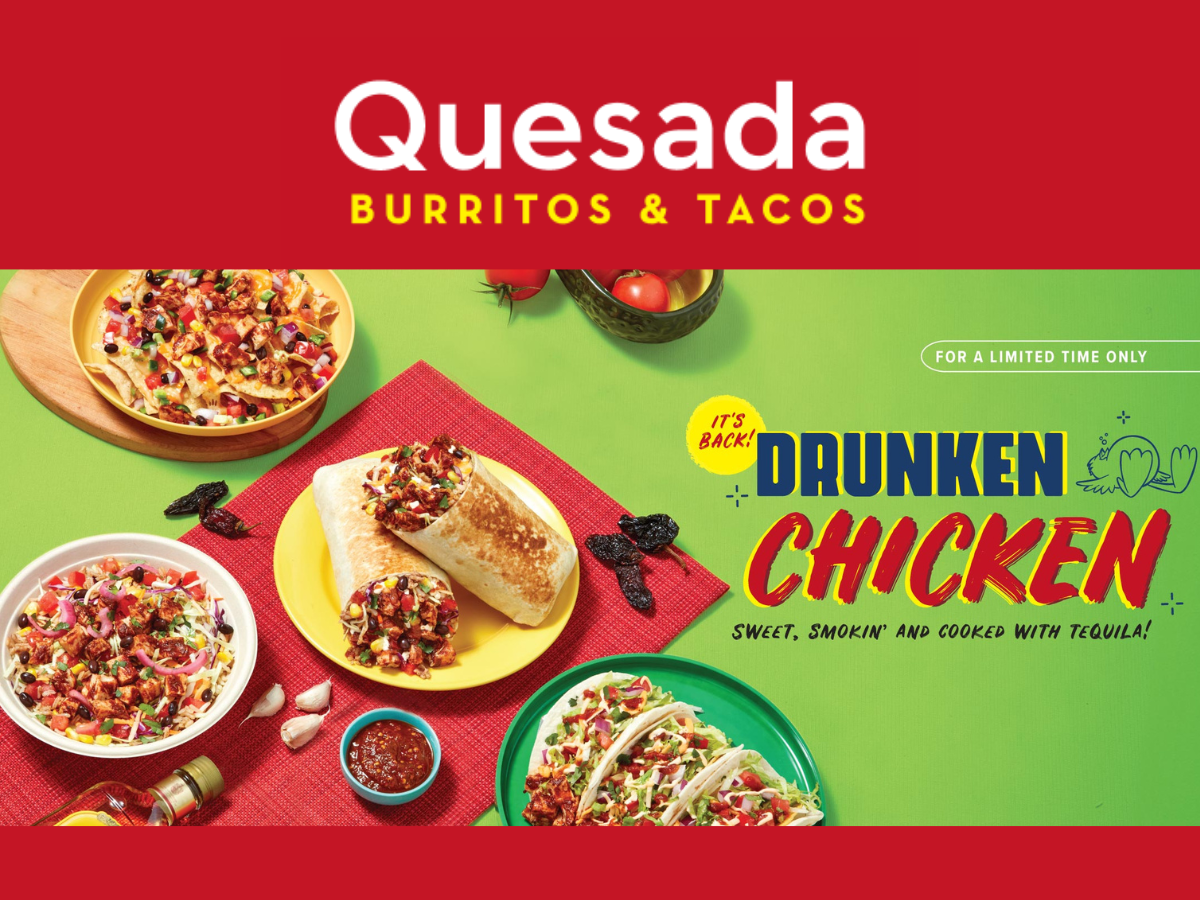 Menu, Quesada Burritos & Tacos