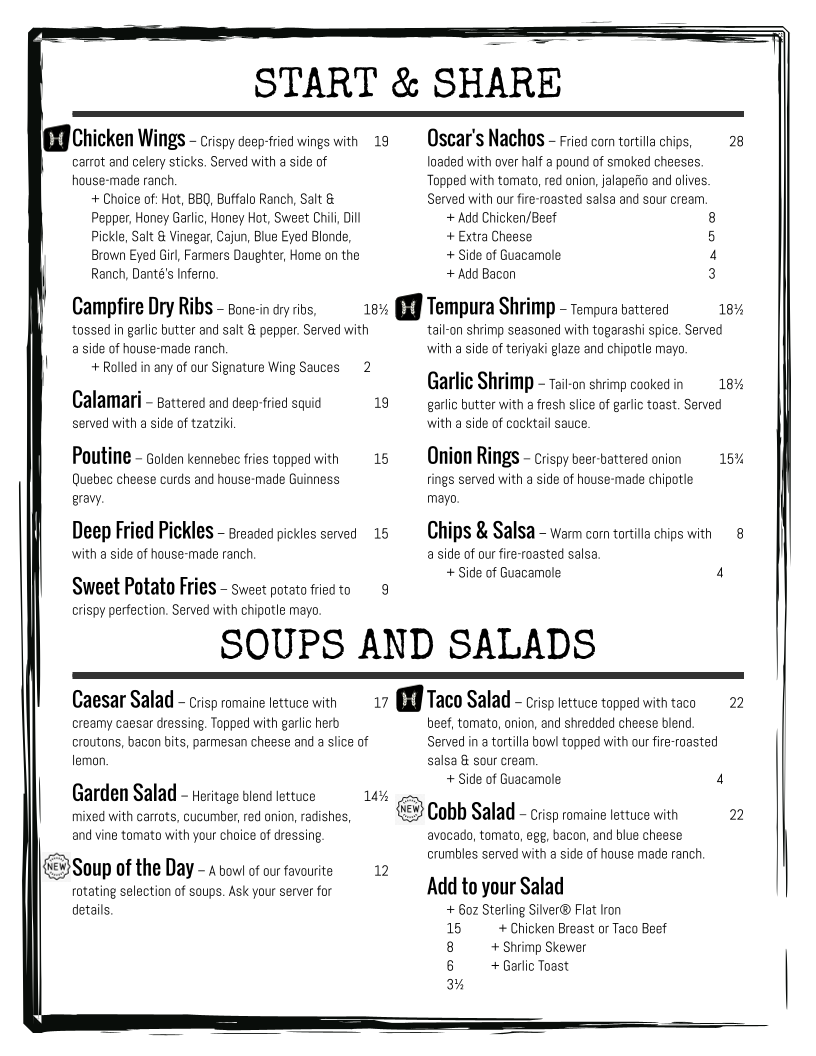 Menu, Homestead Brewhouse