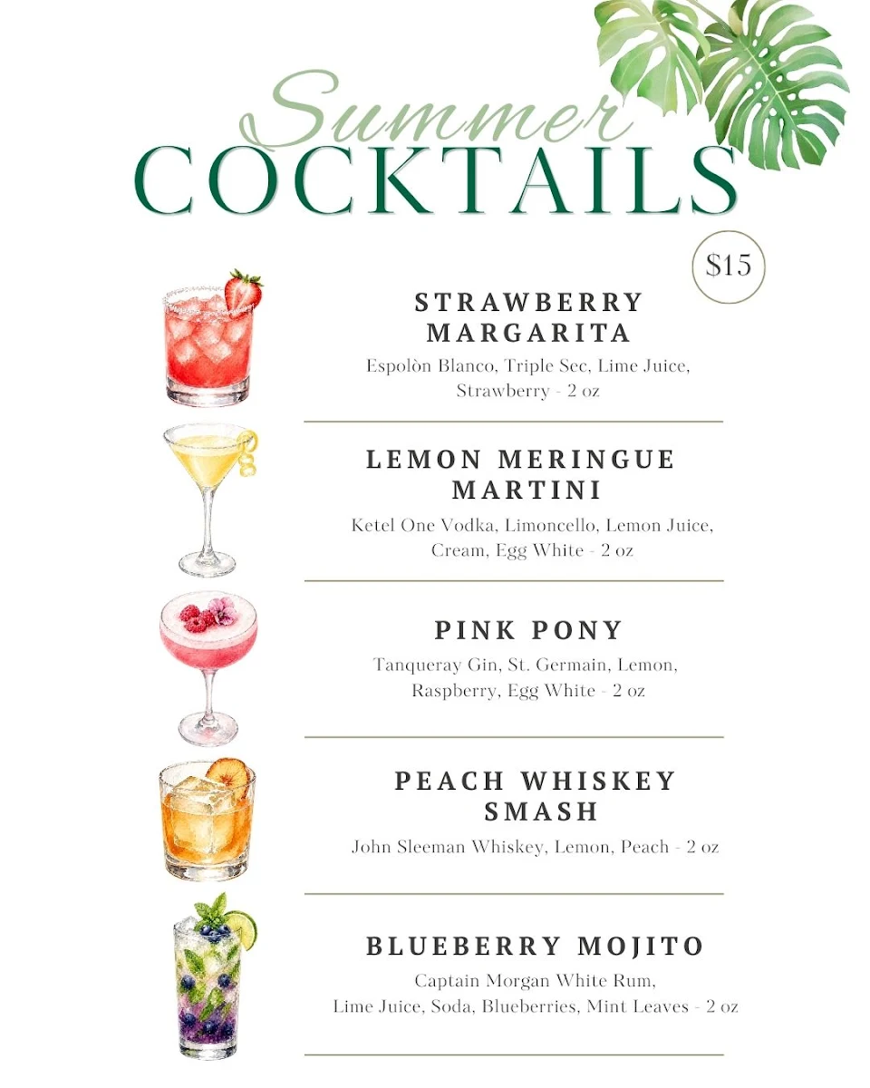 Menu, 400 Brant Kitchen and Bar