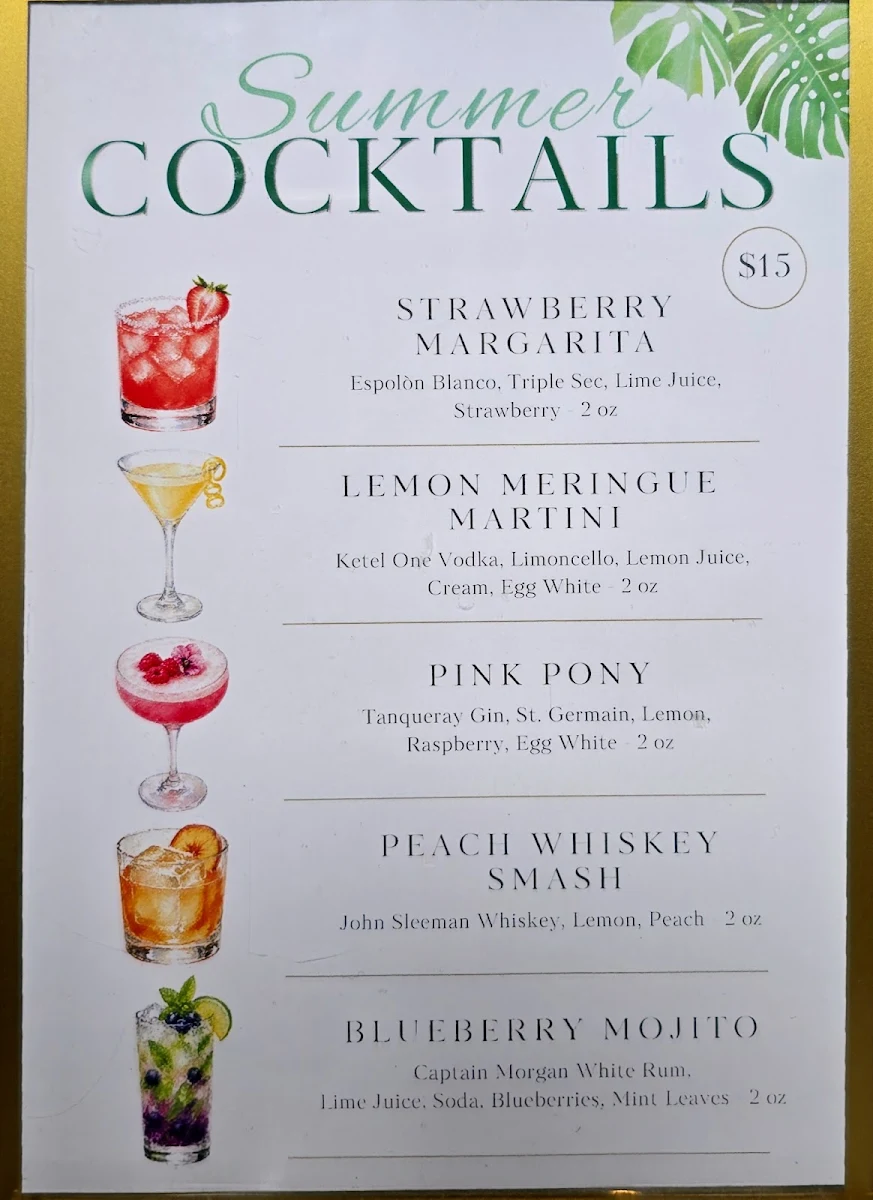 Menu, 400 Brant Kitchen and Bar