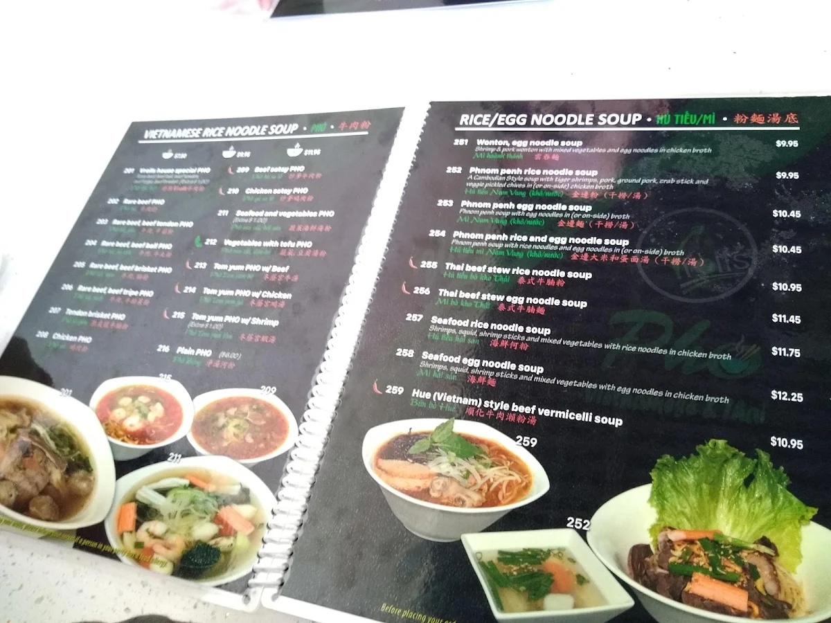 Menu, Pho Quan