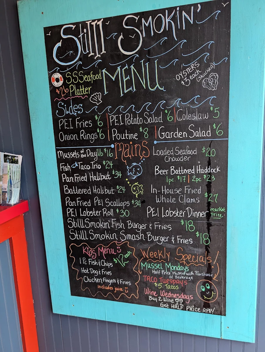 Menu, StiIII Smokin'